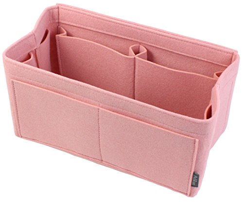 Pelikus Felt Purse & Tote Organizer Insert/Multi-Pocket Handbag Shaper (Large, Blush Pink) - Thumbnail 3
