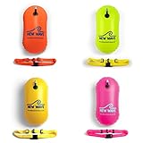 New Wave Swim Bubble for Open Water Swimmers and Triathletes - Be Bright, Be Seen & Be Safer with New Wave While Swimming Outdoors with This Safety Swim Buoy Tow Float