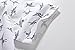 SSLR Men's Cotton Crane Button Down Short Sleeve Casual Shirt (Medium, White)