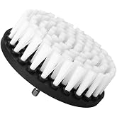 Drill Brush 5 inch Soft Bristle White Quick Change Shaft