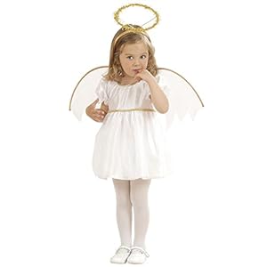 Widmann Traje de ángel para Niñas  Blanco  1-3 años (98 cm)
