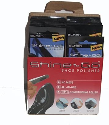 Shine &amp; Go Shoe Polisher Brown Clear Black Counter Top Display (32, Black)
