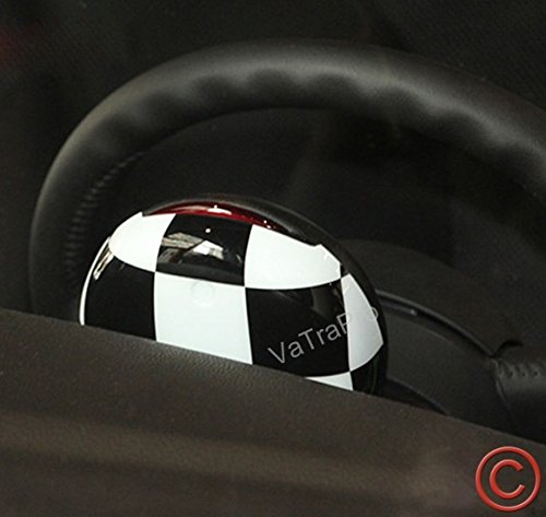 Zorratin Gen2 Checkered BW Flag Racing Flag Tachometer Cover for Mini Cooper Steering Wheel Decal