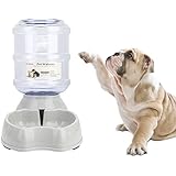 Old Tjikko Dogs Water Dispenser,Water Bowl for Dogs,Pet Water Dispenser,Automatic Dog Water Bowl Cat Water Dispenser Dog Drinking Fountain,1 Gallon (1 Gallon)