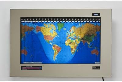 Original Kilburg Geochron World Clock Finish: Stainless Steel Polished