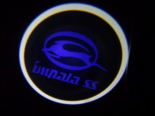 Impala SS Blue Chevy Ghost Door Logo Projector Shadow Puddle Laser Door Led Lights 7w x2 Lights