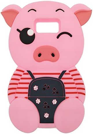 Samsung Galaxy Note 8 Case, Maoerdo Cute 3D Cartoon Pink Stripes Pig Fashion Silicone Rubber Phone Case Cover for Samsung Galaxy Note 8