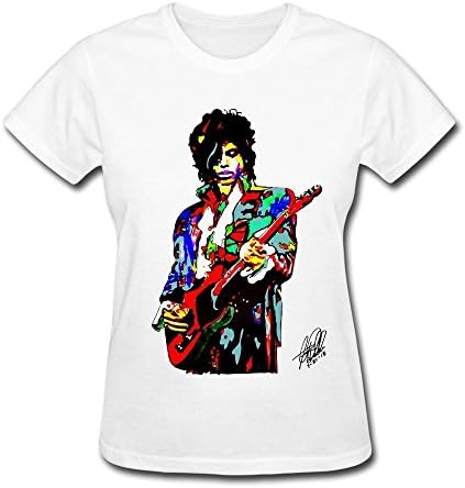 Women's Prince Color guitar illustration T-shirt