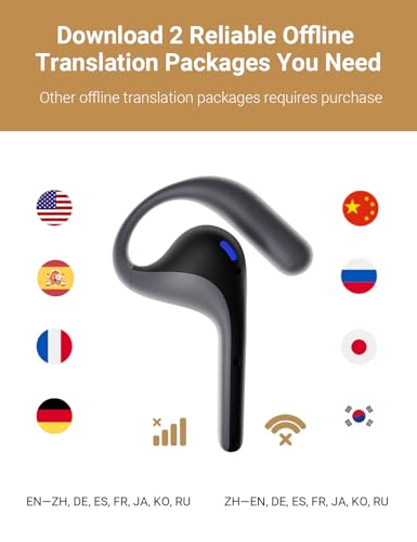 Timekettle W4 Pro AI Interpreter Earbuds(Grey),Translator Device Supporting 40 Languages,Translator Earbuds for Call and Video Translation,APP Work with iOS and Android