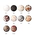 YABINA 10 Colors Baked Shimmer Metallic Long Lasting Eyeshadow Palette Makeup Cosmetics (01)