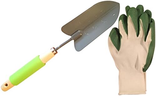 Garden Trowels Set | Includes Garden Trowel and Gardening Gloves Men Style with Latex Grip