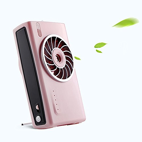 Chezaa Mini Fan,Portable USB Camera Spray Fashion Fan (Pink)
