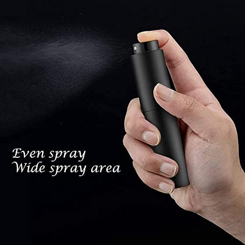 YOCASII 3pcs 8ML Perfume Atomizer, Travel Refillable Bottles Empty with 3 Droppers, Portable Mini Perfume Spray Bottle, Container Travel Cologne Dispenser with Gift Bag