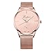 FUNIC Women's Watch, Fashion Luxury Wrist Watch (Rose Gold)