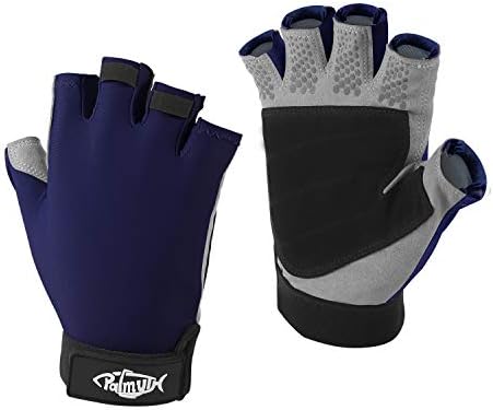 Men PU leather Gloves Steampunk Gothic Half Finger Hook-Loop Mittens