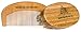 Mane Brand Premium Beard Brush And Comb Set - Bamboo & Natural Firm Boar Bristle Grooming & Shaping Kit - Best Mens Palm 360 Wave Brush Distributes Oils and Straightens Beard & Mustache Hair