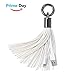 XII USB Tassel Cable Charger Sync Cable, High Speed Short Portable Tassels Durable and Fast Charging Cable (White)
