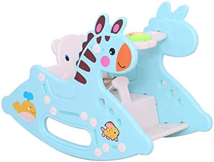 Kylinmmn Baby Rocking Horse, Kid Rocking Animal for Infant Boy&Girl, Toddler/Child Ride On Toy, Nursery Fox Rocking Chair for Outdoor&Indoor, Birthday Gift (Color : Blue)