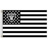 Oakland flag 3x5 -Sympath Country Design Flags - Raiders US flag with star and stripes Banner - Printed on Both Sides (A)