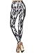 Leggings Depot Women's Fall/Winter Ultra Soft Popular Best Printed Fashion Leggings BAT17 (One Size (Size 0-12), Snow Feathers)