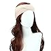 ABC® Winter Women Bohemia Weaving Cross Headband (Beige)
