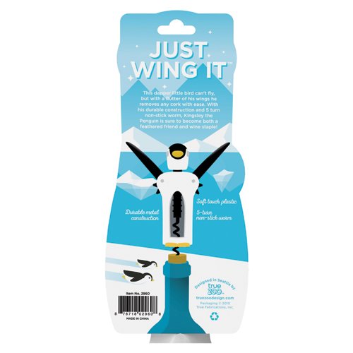 TrueZoo-Kingsley-Winged-Corkscrew-Soft-Touch-Wine-Bottle-Cork-Opener-Remover-Kit-Portable-Waiters-Use-825-Multicolor