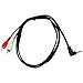 SuperWhole 1.5M 5Ft 3.5mm 1/8 Stereo Right Angle Male Plug to 2 RCA Male Audio Cable Cord