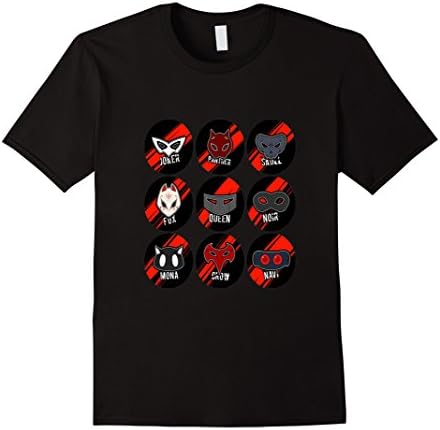 Mens Persona V: Symbols T Shirt Large Black
