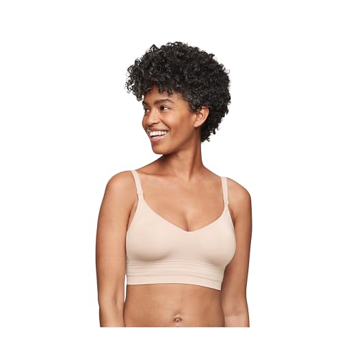 Warner’s Women’s Easy Does It Allover Smoothing Seamless Longline Bra RM5501A, Butterscotch