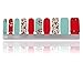HIGH’S EXTRE ADHESION 20pcs Nail Art Transfer Decals Sticker Pattern Series The Cocktail Collection Manicure DIY Nail Polish Strips Wraps for Wedding,Party,Shopping, Travelling (Summer)
