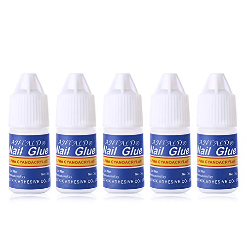 5 Pcs Adhesive Nail Glue for Rhinestones Nail Stickers False Tips Manicure Nail Art Tool