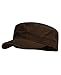NYFASHION101 Fashionable Solid Color Unisex Adjustable Strap Cadet Cap, Brown