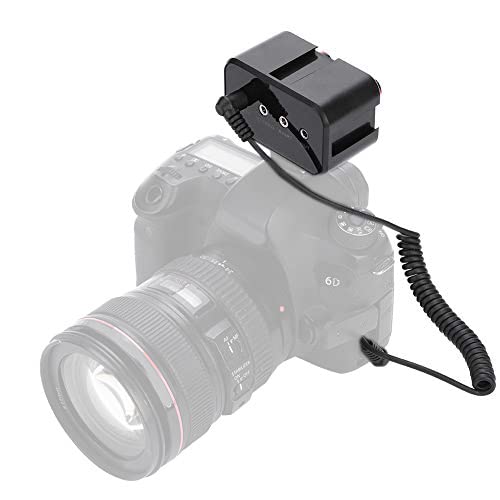 WS-V2 2 Channel Mic Audio Mixer, Universal Microphone Stereo Audio Adapter Mixer, 1/8inch(3.5mm) Dual Mono Adapter for DSLR Cameras, Black