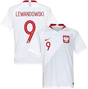 Amazon Nike ナイキ ポーランド代表 18 ホーム 半袖 ユニフォーム No 9 レバンドフスキ 33 100 9l インポートl Nike ナイキ ユニフォーム