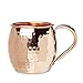 Advanced Mixology Moscow Mule Copper Mugs - 100% Pure Copper, 16 Ounce Set of 4 with 4 Artisan Hand Crafted Wooden Coasters