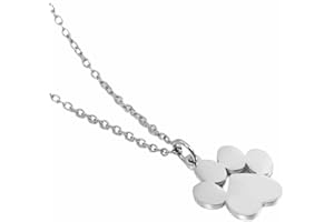 Jude Jewelers Stainless Steel Cute Cat Dog Pet Paw Style School Class Party Necklace