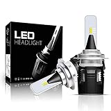H7 LED Headlight Bulbs,Autofeel 8000LM Super Bright Philip ZES Chips Car Exterior White Light Built-in Driver Lamp All-in-One Conversion Bulb Kit with 6000K Cool White Lights - 1 Year Warranty
