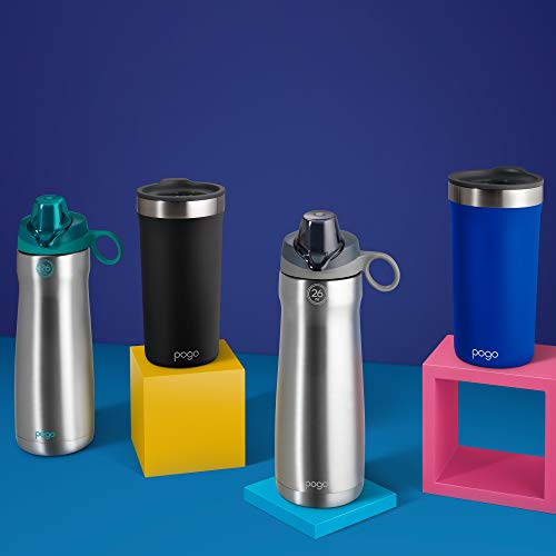 Pogo Vacuum Stainless Steel Water Bottle with Chug Lid, Teal, 26 Oz eBay