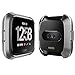 EZCO Screen Protector Case Compatible with Fitbit Versa (2-Pack), Soft TPU Plated Bumper Case All-Around Protective Screen Cover Shell Compatible Versa Smart Watch