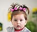 Belle Beau Baby Girls Bow Elastic Ties,Ponytail Holders,Hair Bands,Hair Elastics,Value Set (B)