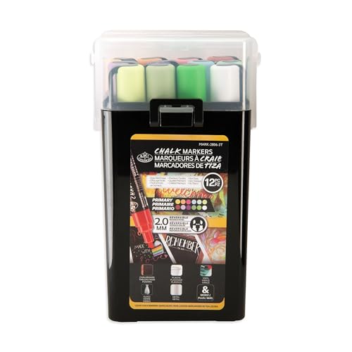 Royal & Langnickel Set di 12 pennarelli a gesso primario da 2 mm