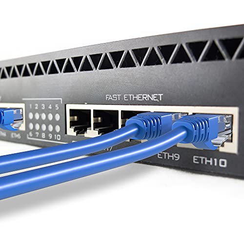 Mr. Tronic Cat 6 Ethernet Cable 100m Bulk Cabel, Cat 6 High Speed LAN Network Cable for Fast Internet Connection 1Gbps - 250MHz AWG24 Bulk | UTP CCA (100 Meters, Blue)