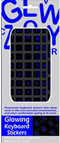 Funkeyboard Designer Keyboard Sticker - Glowing (Blue)