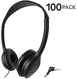 SmithOutlet 100 Pack Over The Head Low Cost Headphones in Bulk