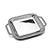 Wilton Armetale Flutes and Pearls Rectangular Serving Tray with Handles, 18-Inch-by-12-Inch - , Silver