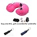 Lucear Inflatable Travel Pillow Set- Velvet Travel Neck Pillow, Sleep Mask, Earplugs - Including Carry Pouch for Convenient Storage - 3 Seconds Inflate Full (Pink)