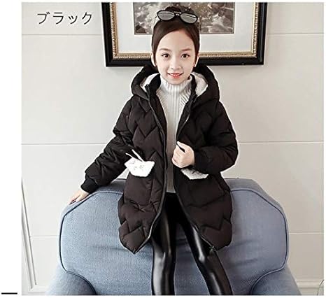 Amazon Co Jp Hudong 韓国子供服 キッズ アウター 冬 女の子 中綿コート フード付き 厚手 コート 膝上丈 女の子 冬服 防寒抜群 暖かい ジュニア服 出かけ着や 全3色 110 160cm Color B Size 130cm ホーム キッチン