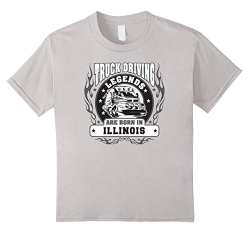 Kids Truck Driving Legends are Born in Illinois T-Shirt