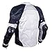 PRO LEATHER & MESH MOTORCYCLE WATERPROOF JACKET WHITE WITH EXTERNAL ARMOR L