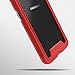 ZIZO ION Series for Samsung Galaxy S8 Plus Case Military Grade Drop Tested with Tempered Glass Screen Protector RED Clear